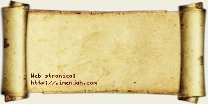 Damjana Klincov vizit kartica